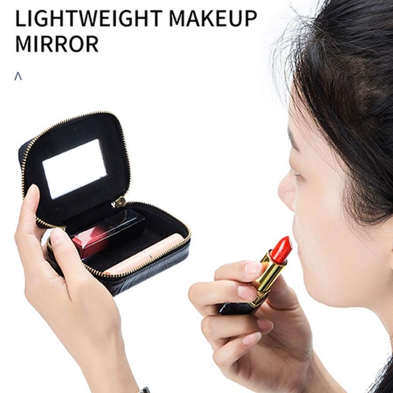 makeup pouch with mirror