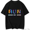 Casual Loose Camisetas Run Running T Shirt Summer New Arrival Hot Sale Short Sleeve Graphic T Shirts