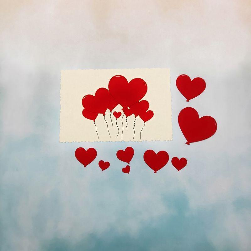Carbon Steel Cartoon Hearts Cutting Die Embossing Stencil Template Mold DIY Pape