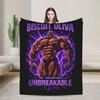 Yujiro Hanma The Strongest Creature Baki Blankets Flannel  Winter  Breathable Warm Throw Blanket for Home Travel Bedspread
