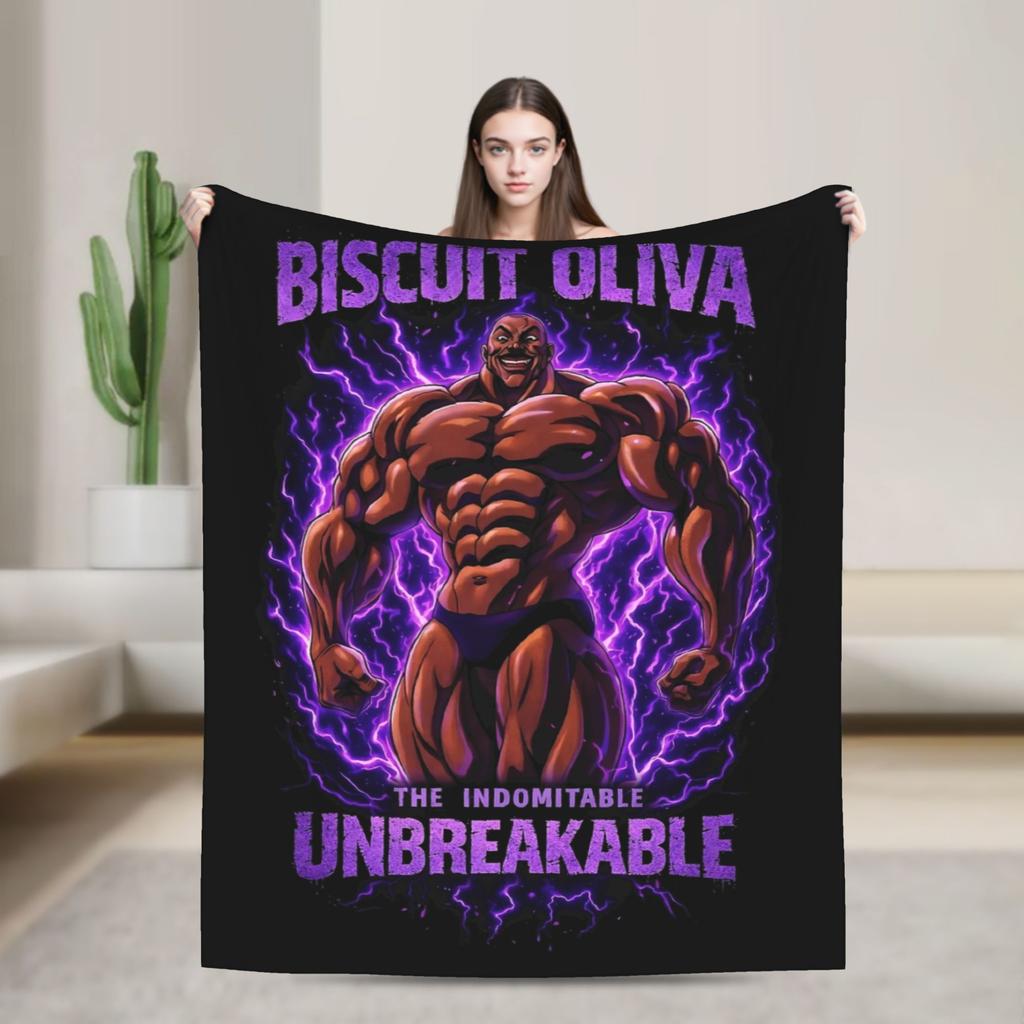Yujiro Hanma The Strongest Creature Baki Blankets Flannel Winter Breathable Warm Throw Blanket for Home Travel Bedspread