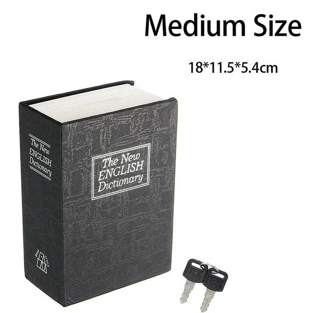 Hjem Bok Safe Nøkkel Lås Type Høy kvalitet Hemmelig bok Skjult Safe Safe Metall Stål Simulering Klassiske bøker Pengeboks Myntbank
