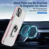 For iPhone 15 PC+TPU Shockproof Cover Anti-fall Phone Case with Ring Kickstand