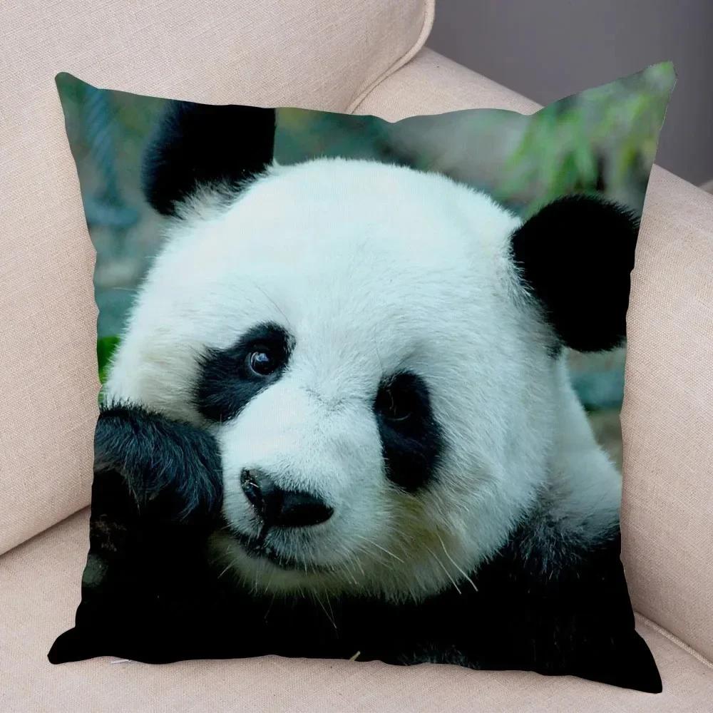 China National Treasure Panda Animal Pillowcase Suitable for Home Decoration Living Room Sofa Bedroom Room Cushion Cover