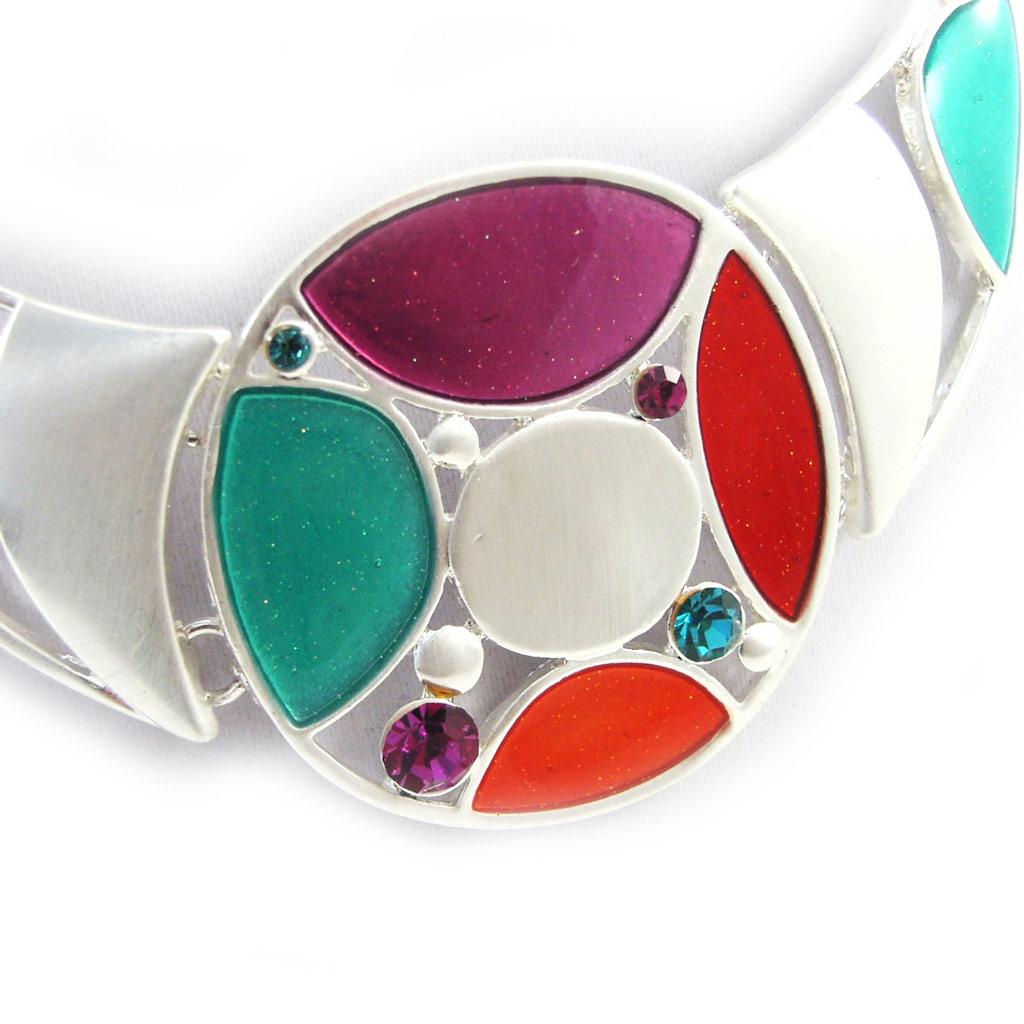 NOA [G5877] - Designer Necklace 'Harlequin' Tutti Frutti
