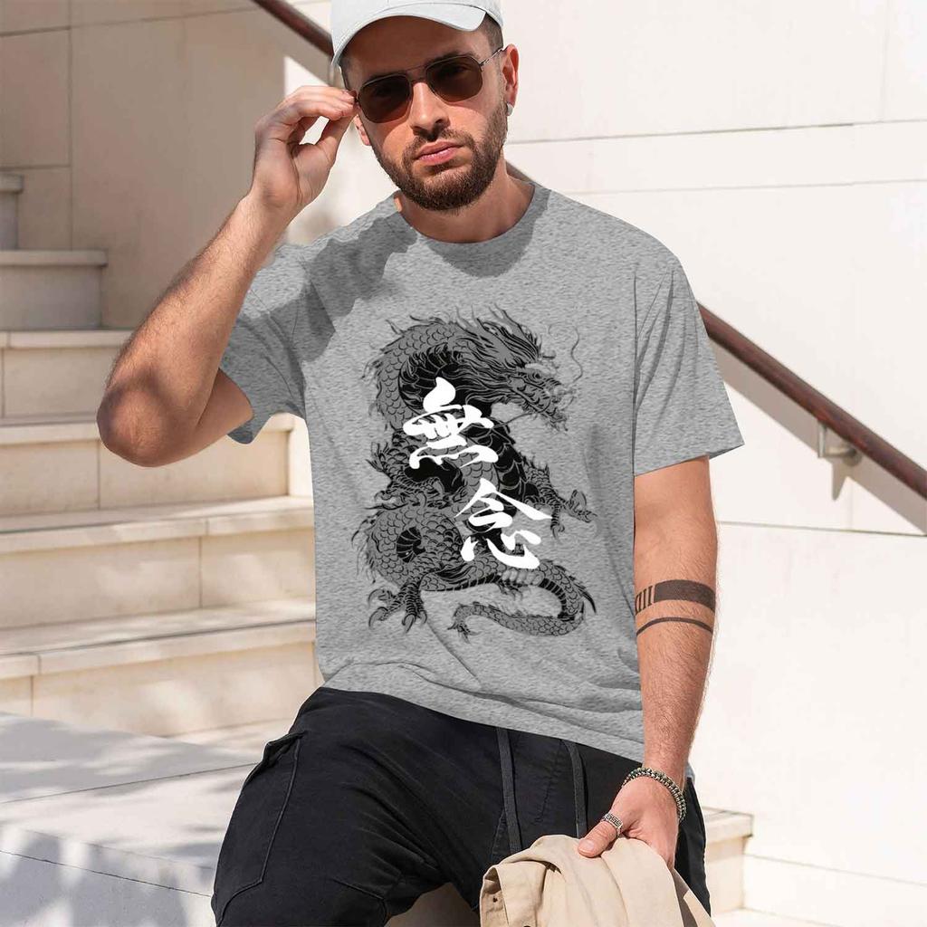 2026 Summer Unisexs N Pattern Print Tshirt Breathable D Loose Casual Trendy Crew Neck Short Sleeve 2026 New Model