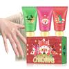 Christmas Hand Cream Gift Set, 3 Fruit Flavors Moisturizing Hand Cream For Dry Chapped Lip, With Exquisite Packaging,Women Men Lip Care Gifts