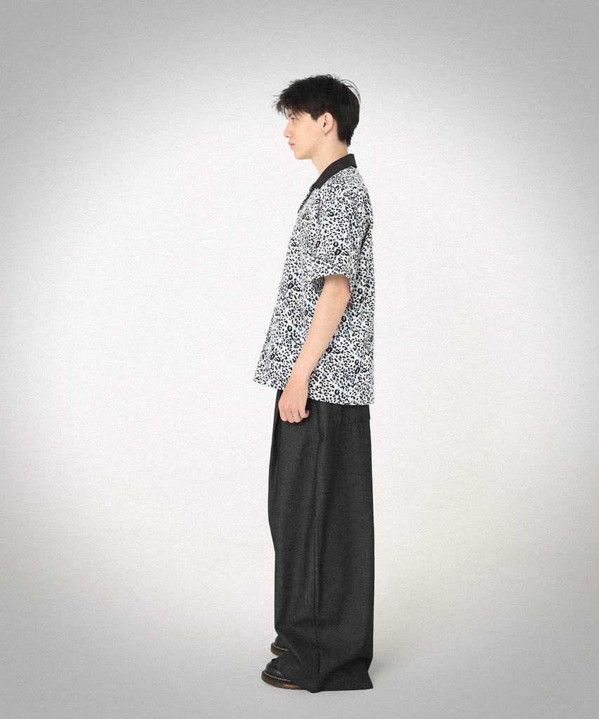 ROCKPSYCHO Leopard Bowling Short Sleeve Shirt