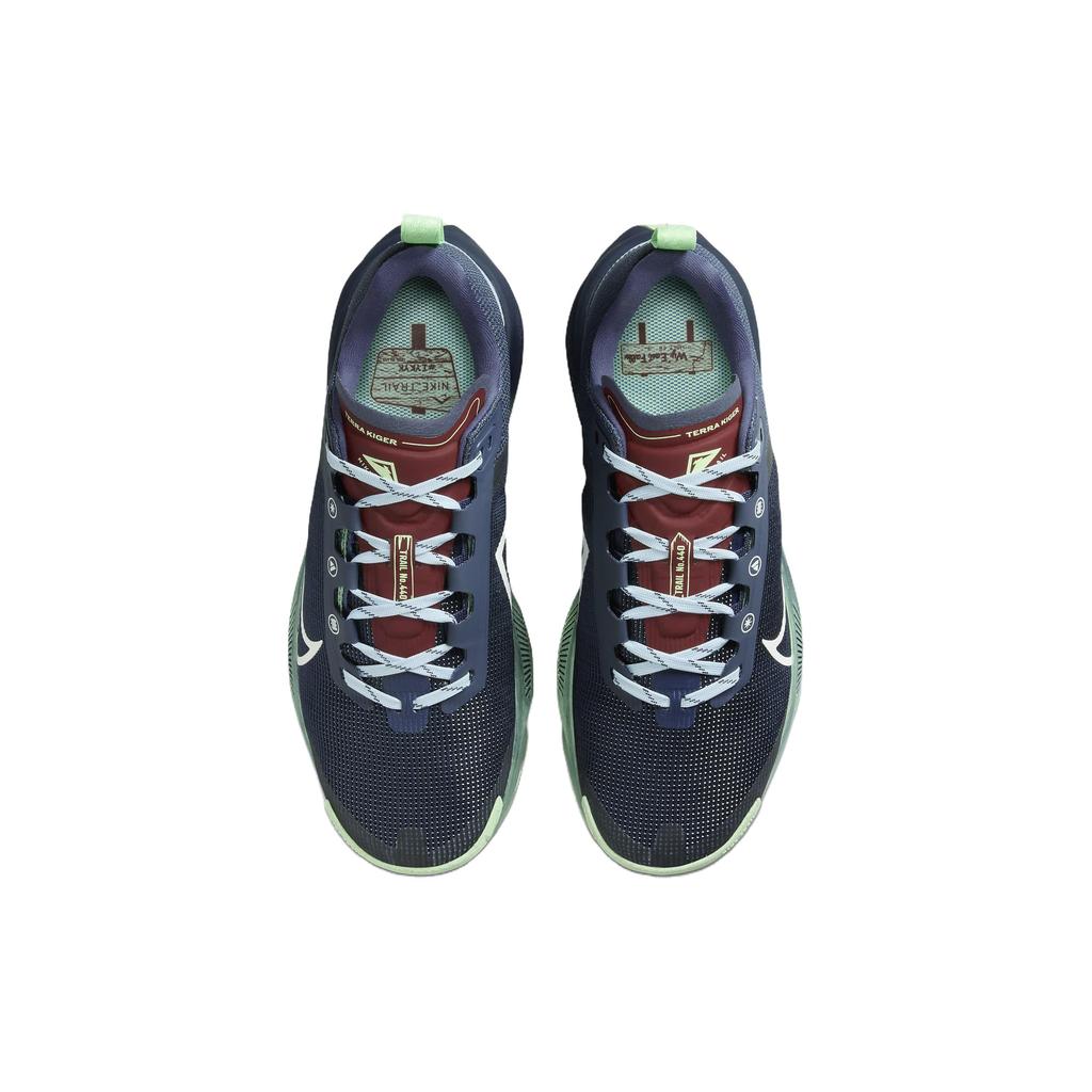 New Nike React Terra Kiger 9 Thunder Blue Vapor Green Light Armory Blue Summit White Women's DR2694-403