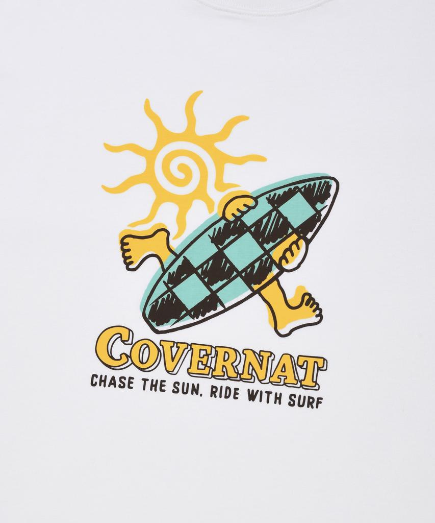 COVERNAT Checkerboard Graphic Sleeveless White