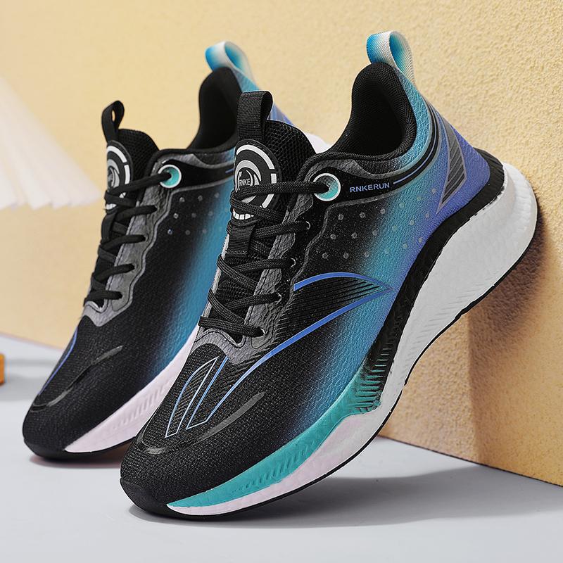 Running Shoes 2025 New Carbon Plate Racing Shoes Breathable Mesh Student Running Shoes Youth Sports Shoes Boys Trendy Shoes