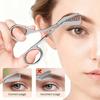 1 st Ögonbrynstrimmer med kammar Ögonbrynstrimmerkit Rostfritt stål Grooming Ögonbrynsformande saxverktyg
