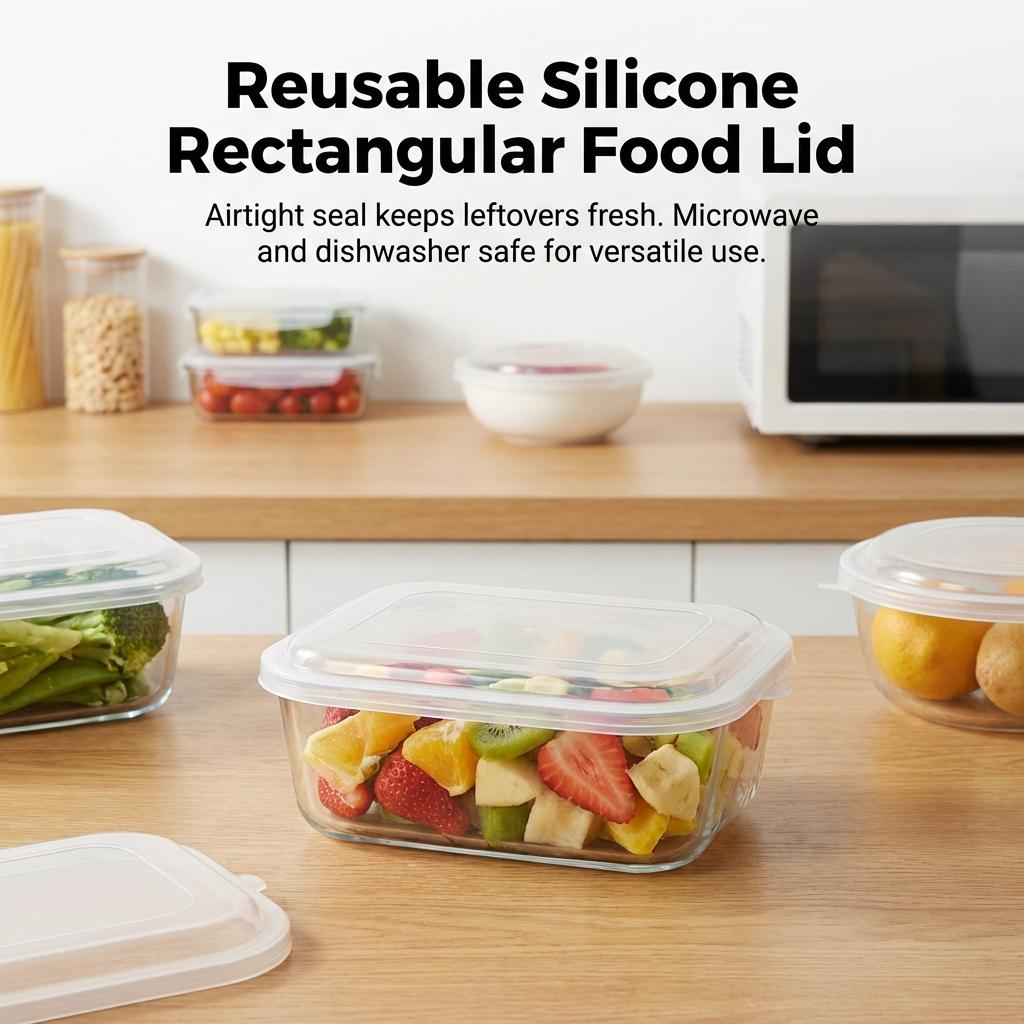 Food Grade Silicone Lunch Box Portable Leakproof Bento Container For Microwave And Fridge Use