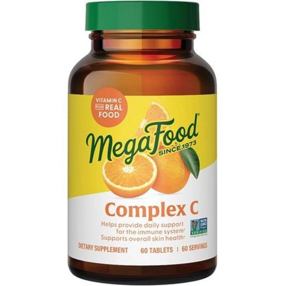 Mega Food Complex Vitamin C Immune Supplement 60 Tablets