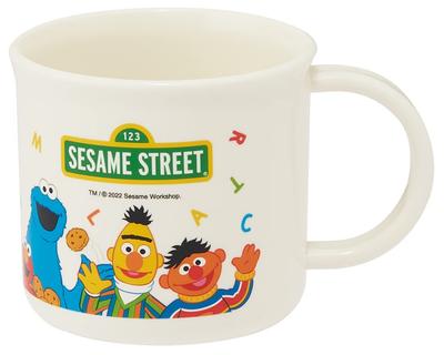 Lunch Box Plastic Cup 200ml for Children Antibacterial Dishwasher Safe Made In Japan Sesame Street KE4AAG-A