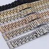 Stainless Steel Solid Seven Bead Watch Band 10 12 13 14 15 16 17 18 19 20 21 22 23 24mm Watch Accessories Watch Straps