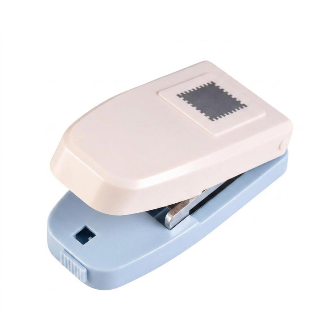 Embosser with Alloy Blade Compact Handheld Paper Punch Snap-Lock for Journalists