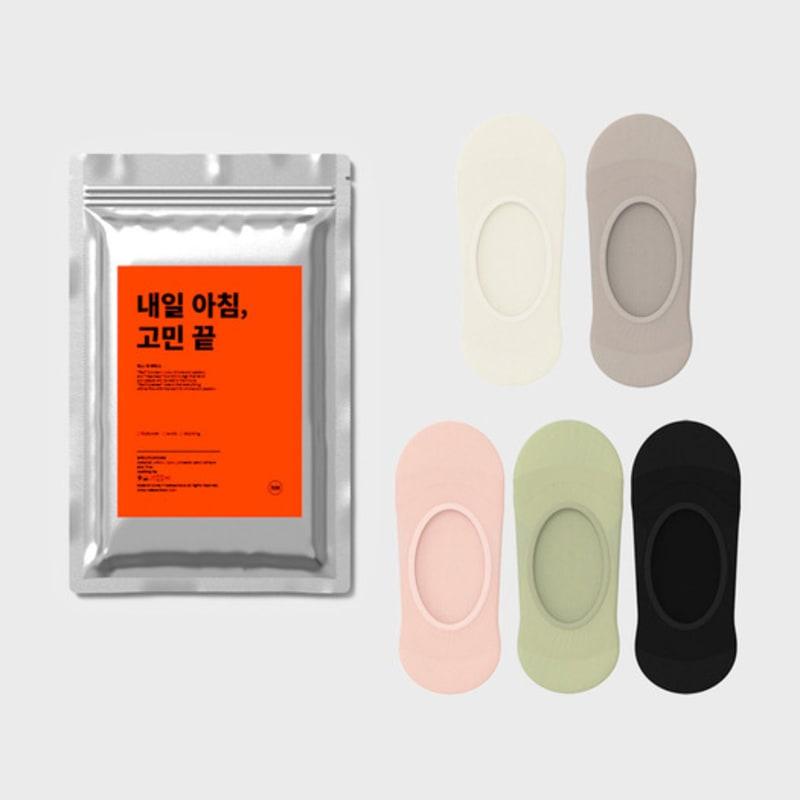 

REDSSOCKSOO [5 Pairs] Fluid Fake Socks Color Pack 2 Fluid Fake Socks Color Pack 2