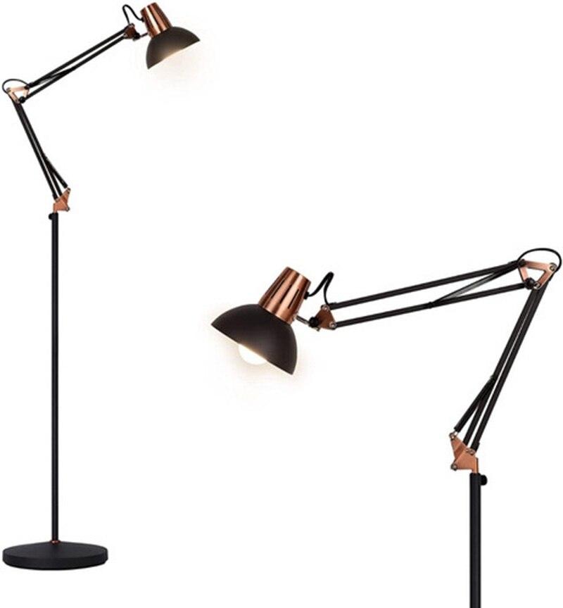 

Торшер в современном скандинавском стиле для гостиной, регулируемое освещение для отеля, E27, светодиодный светильник переменного тока, 110 В, 220 В, для домашнего чтения, спальни, кухонного бара