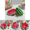 Cute Watermelon Plush Keychain With Pp Cotton Filling For Bag Decoration And Collectors