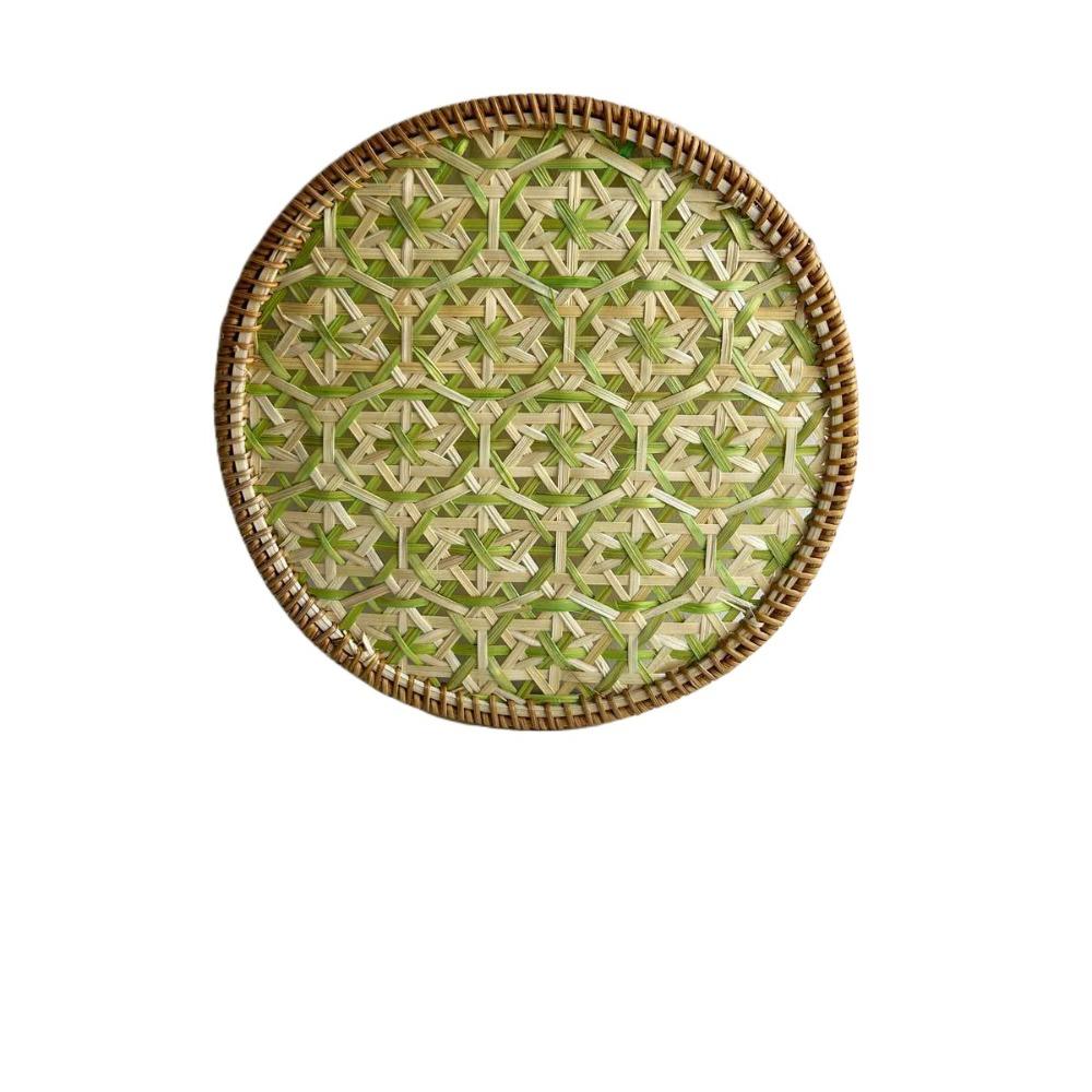 

Vine Woven Coaster Round Dining Mat Nordic Style Table Mat Hotel M-Style E