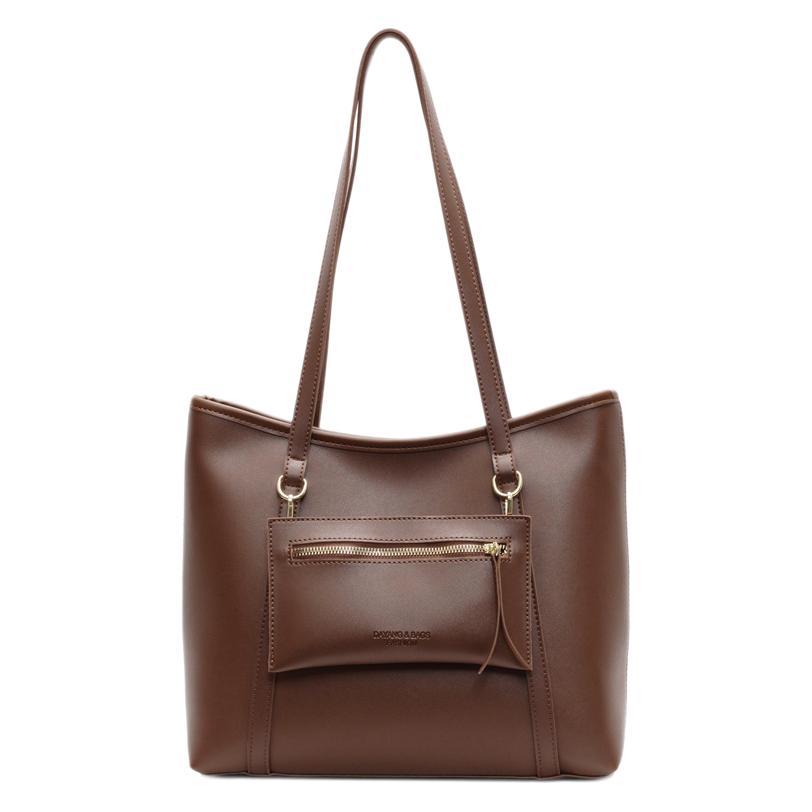 2025 New Large-capacity Tote Bag Fashionable Commuter Underarm Women's Bag Girls Pu Messenger Bag