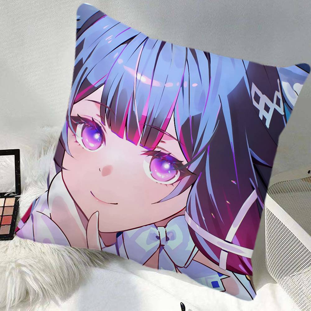 Columbina Genshin Impact Game Pillow Case Square Pillow Bedroom Sofa Leisure Comfort Cushion Car Home Decoration