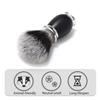 Cross-Border Men's Soft Bristle Beard Shaving Brush - Nylon Foam Face Washing Brush