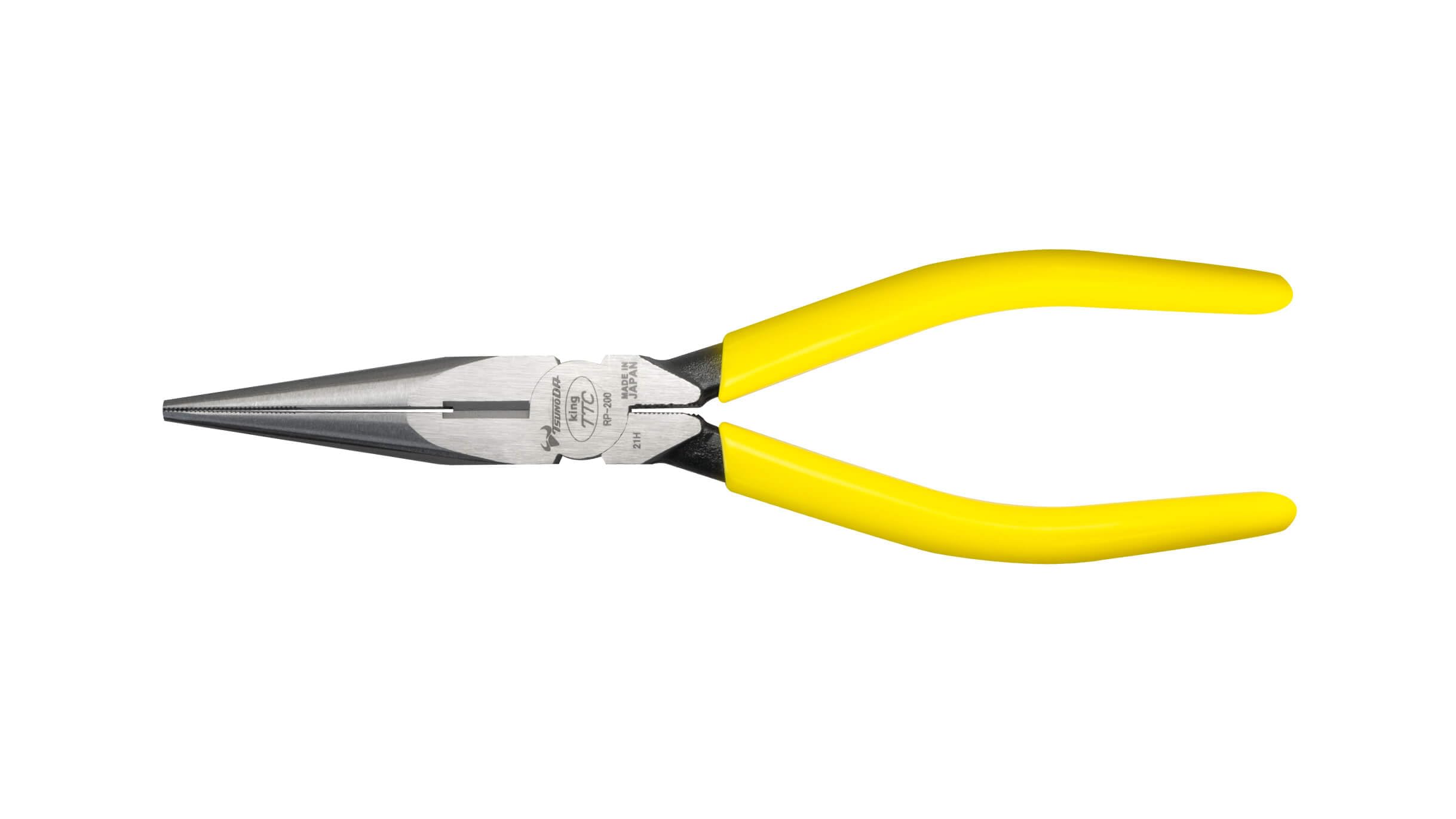 Плоскогубцы TSUNODA с длинным носиком 200 мм RP-200, чёрный