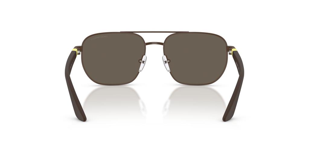 EMPORIO ARMANI Sunglasses for Matte Dark Lens Men. Frame Brown. Lens Brown. Width 51mm. (Model Number 0EK2003)