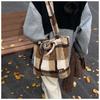 Lamb Wool Plush Bag Women's Large-capacity New Autumn and Winter Versatile Single Shoulder Portable Commuter Tote Bag