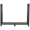 Firewood Log Rack, 8ft Firewood Rack Outdoor, Black Firewood Rack stand, Steel Outdoor Wood Rack, Firewood Log Holder with Load Capacity 1300lbs,