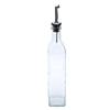 500ml Oil Dispenser Bottle Clear Glass Olive Oil Dispenser Stainless Steel Leakproof Spout Bottle for Kitchen Vinegar