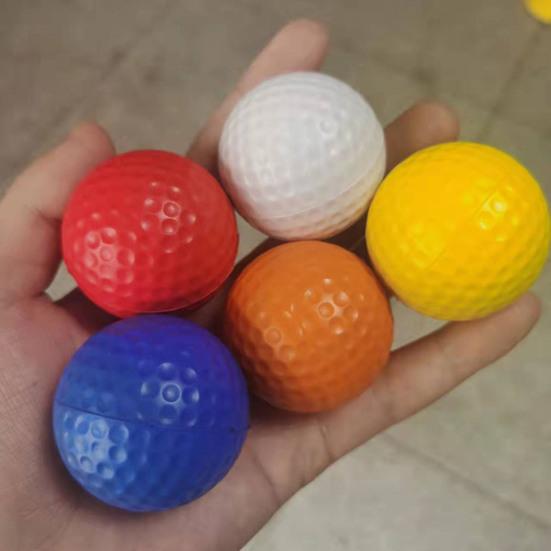 Pachet de 4 mingi de golf din spumă pentru antrenament mingi de golf cu senzație realistă pentru antrenament de zbor limitat Minge sportivă mingi elastice din spumă pentru utilizare în interior și exterior