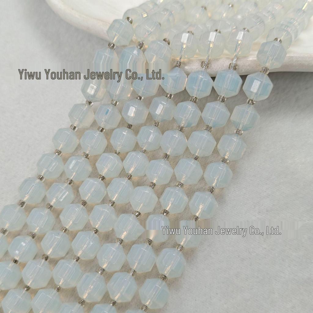 Lulutong Facettierte Natürliche Tigerauge-Achatperlen Armband Halskette