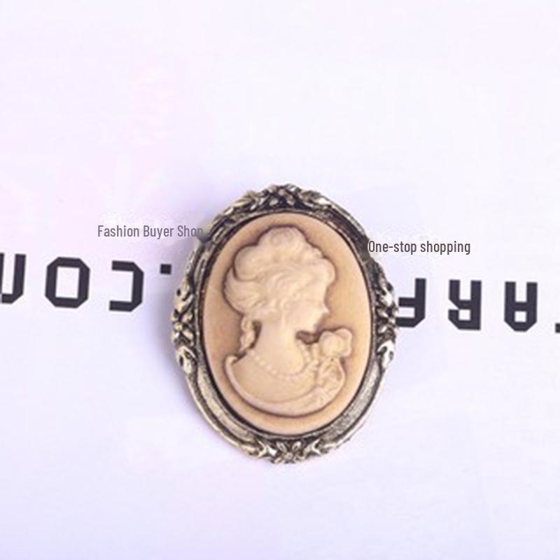 Z20 Retro Queen Portrait Schönheit Brosche: Eleganter Legierungs-Anstecker für Kleidung