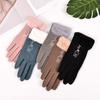Winter Velvet Thickened Driving Rabbit Gloves  Mittens Women Mittens Plush Gloves