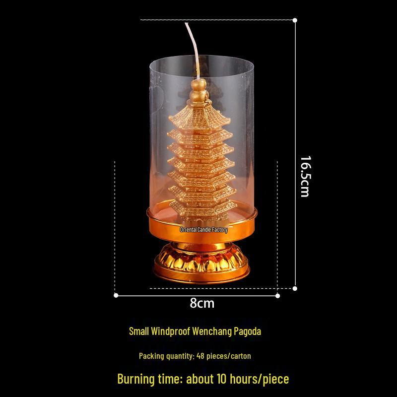 Feng Shui Money Bag & Pagoda Windproof Candle