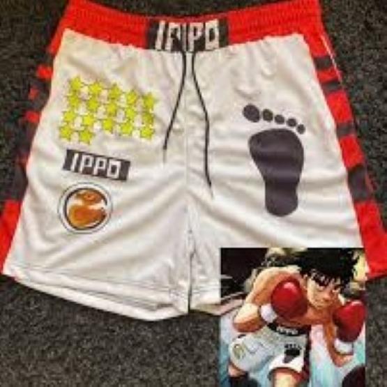 Pantaloncini Ippo Pugilato Muay Thai Kickboxing Allenamento Cartone Animato Giapponese Anime Animazione Stampa 3D Palestra Sport Allenamento Fitness Cosplay Unisex Uomini Donne