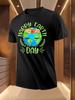 Earth Day Floral Print Pattern Tshirt