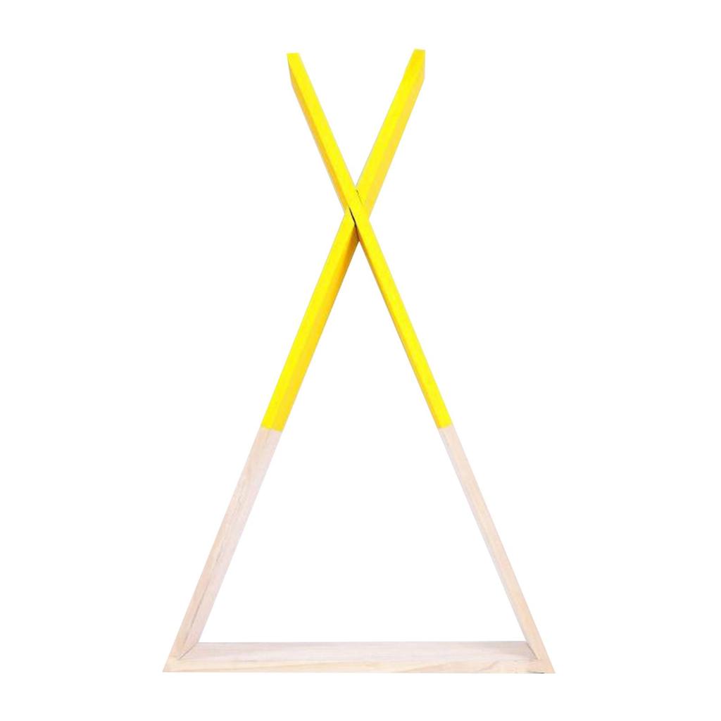 Children Wooden Wall Shelf Triangle Storage Bookshelf Living room and home Decor