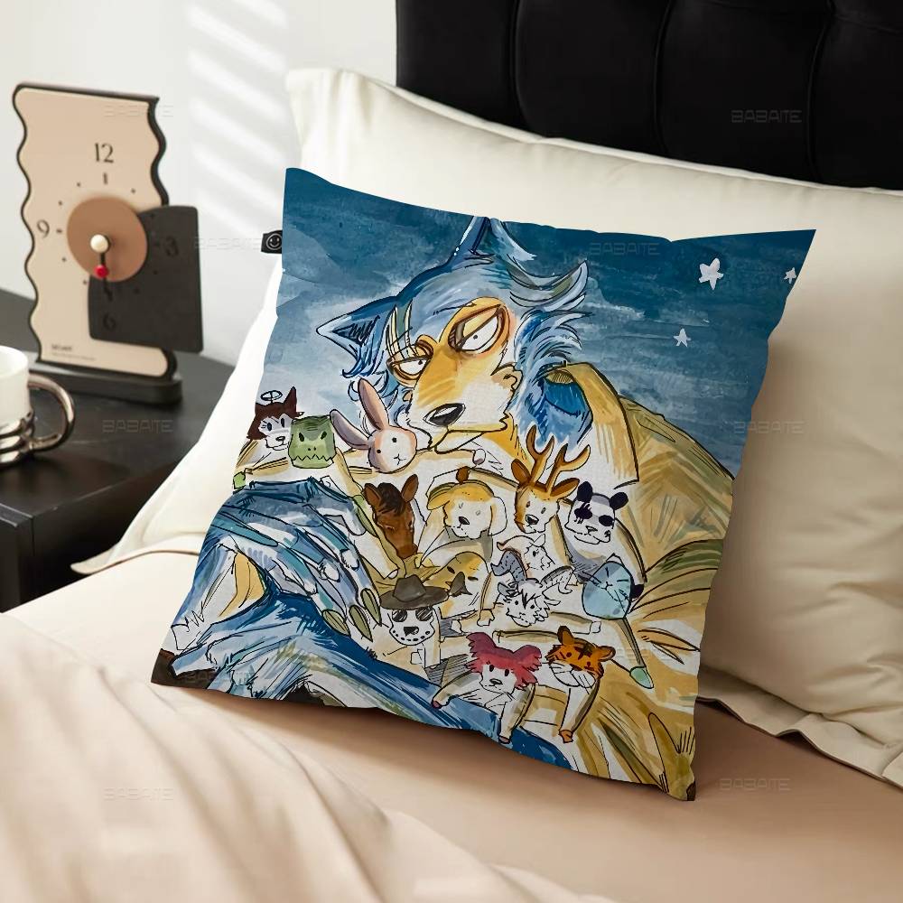 Anime Cartoon B-Beastar-s Pillow Cover for Bedroom Room and Living Room Sofa Decorative Cushion Cover