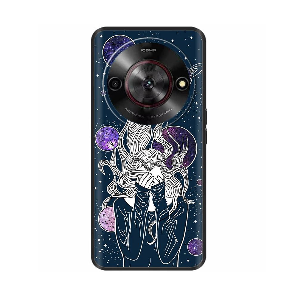 Painted Cover For ZTE Blade A75 5G Case Soft Silicone Fundas Shockproof Shell Back Cover For ZTE Blade A75 5G 4G Cases Bumper