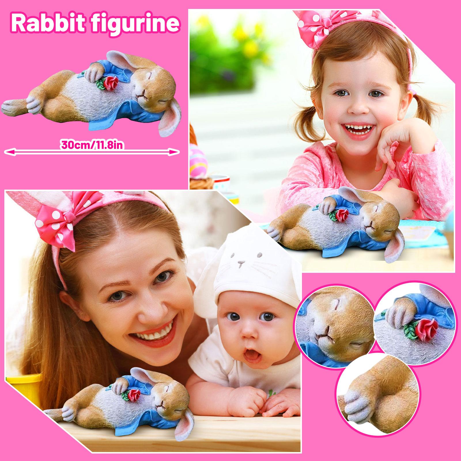 

Великодній Заєць Декорація для Вечірки Статуетка Сад Вулична Декорація Патіо Декор для Дому Прикраса One Size