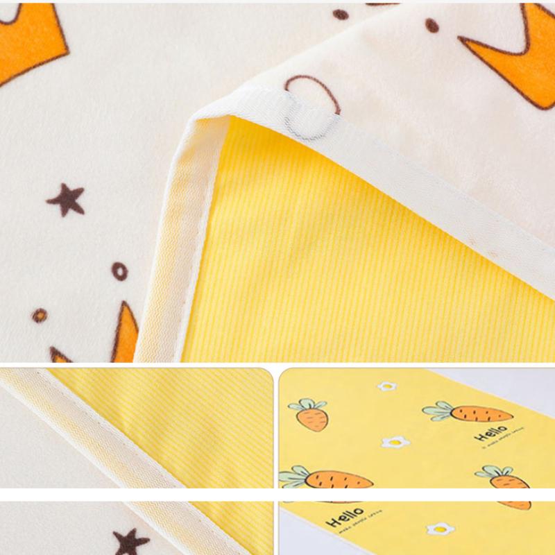 Atsparus vandeniui plaunamas čiužinio šlapimo kilimėlis mažiems kūdikiams Mielas animacinis lovas apsaugantis vystyklų patalynė šlapimo pagalvė kvėpuojanti