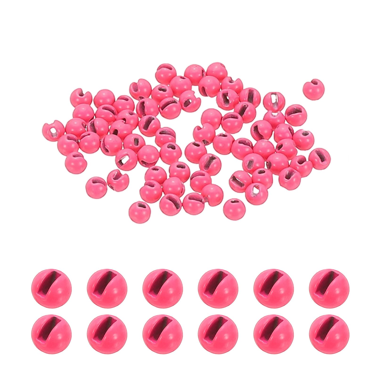 

PATIKIL Tungsten Beads for Fly Tying, 70pcs 2mm/0.08 inch Tungsten розовый