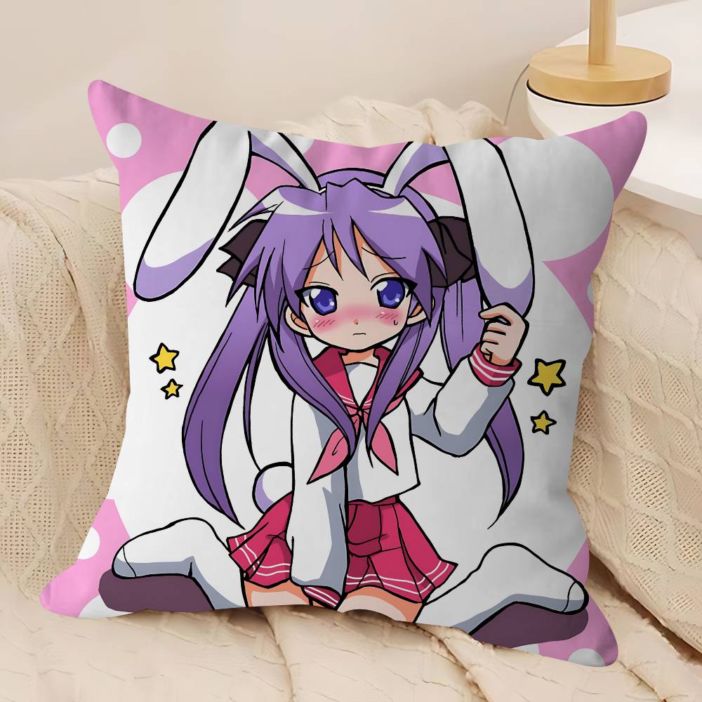 H-hiiragi K-kagami Cushion Cover Pillow Cover Decor Pillowcase Printed Cushion Case For Couch