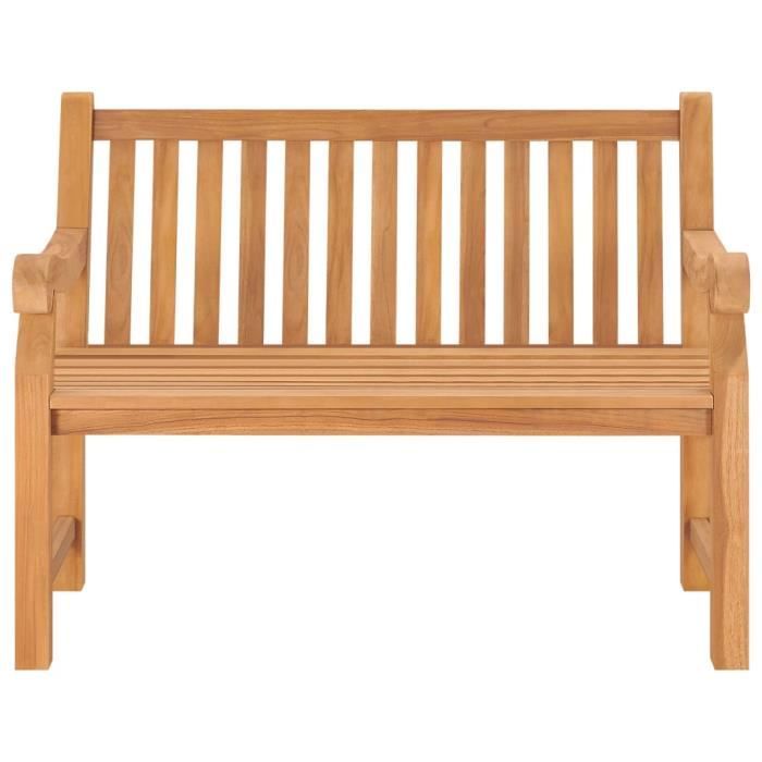 VidaXL Garden Bench 114 Cm Solid Teak Wood