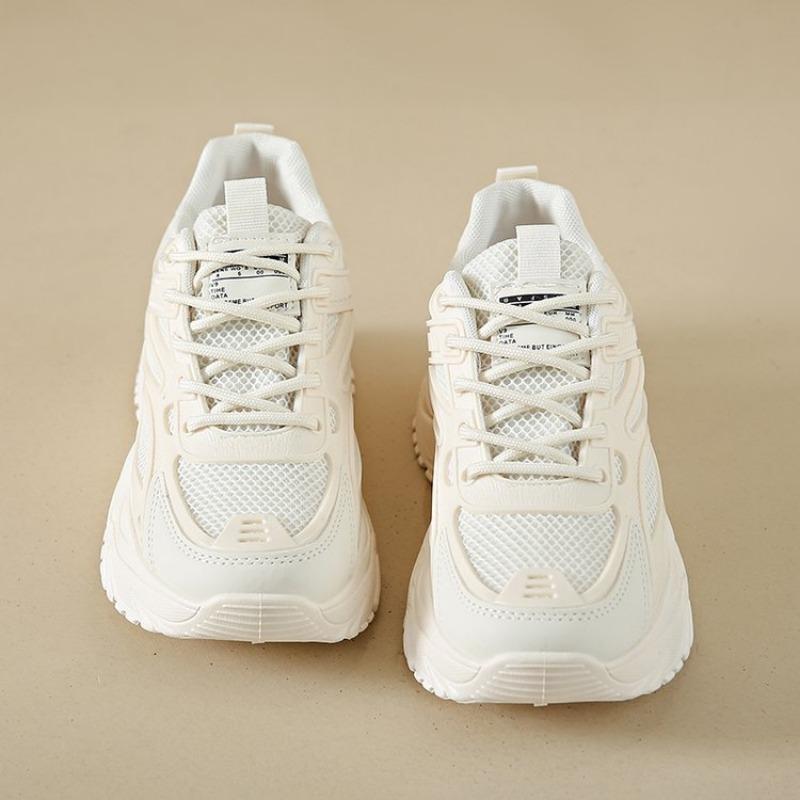 Women Sneakers  Fashion Breathble Vulcanized Shoes Pu Leather Platform Shoes White Lace Up Casual Shoes Zapatos Mujer