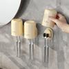 Abs Material Toothbrush Holder Wall Mount With No Drilling For Bathroom Storage